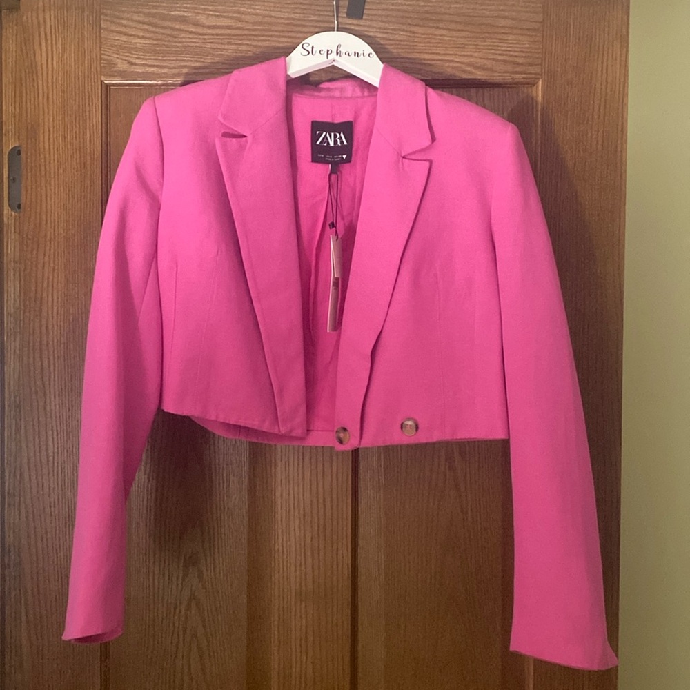 NWT ZARA cropped blazer